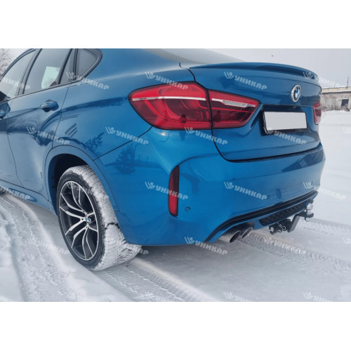 Фаркоп Уникар на BMW X6 2015-2019 (F16) пакет М без подрезки бампера Арт. 27937E