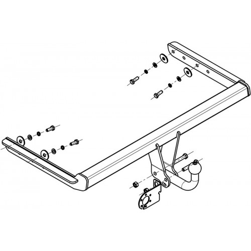Фаркоп Avtos на FORD Focus 1998-2005 Арт.FD 02