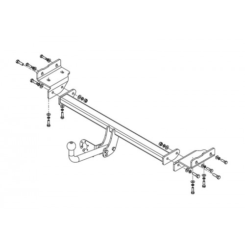 Фаркоп Avtos на HYUNDAI IX 35 2010-2015 Арт.HY 22