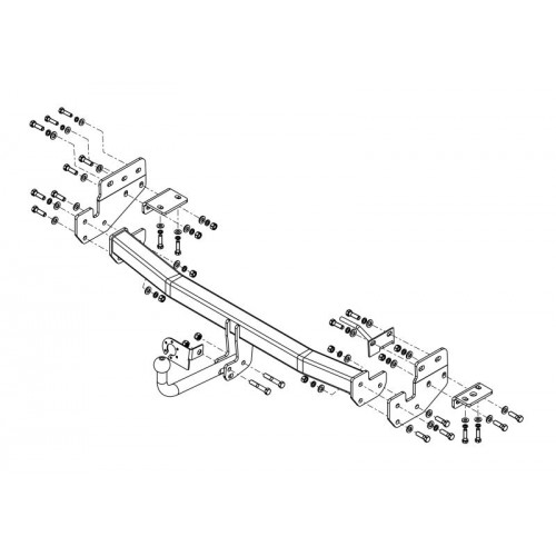 Фаркоп Avtos на INFINITY FX37 2009- Арт.IF 01