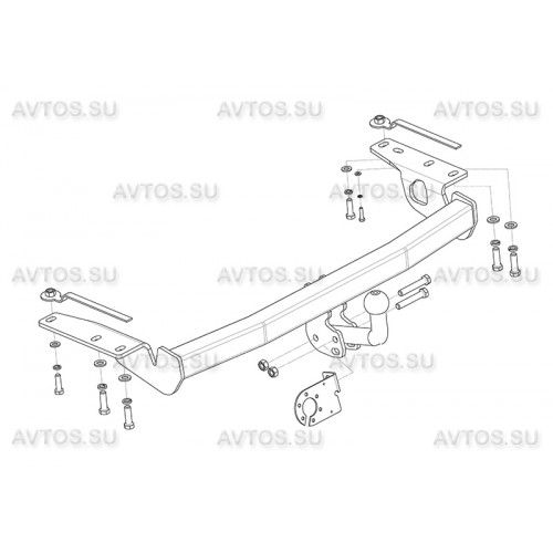 Фаркоп Avtos на TOYOTA Corolla (E 12) 2002-2007 Арт.TY 29