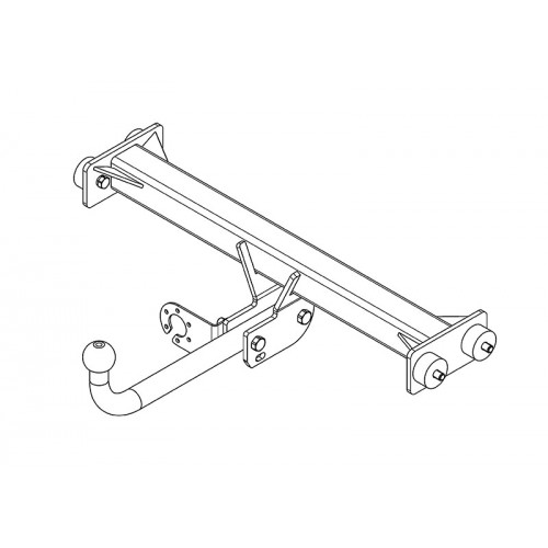 Фаркоп Avtos на VOLKSWAGEN Multivan T4 1996-2003 Арт.VW 17