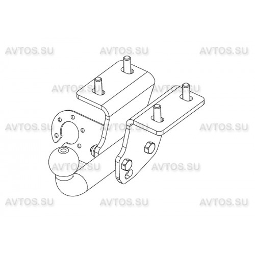 Фаркоп Avtos на VOLKSWAGEN Amarok 2010- Арт.VW 34